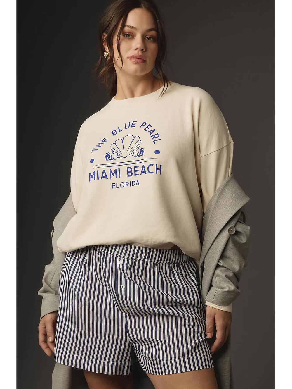 Anthropologie Maeve City Crewneck Sweatshirt (S)